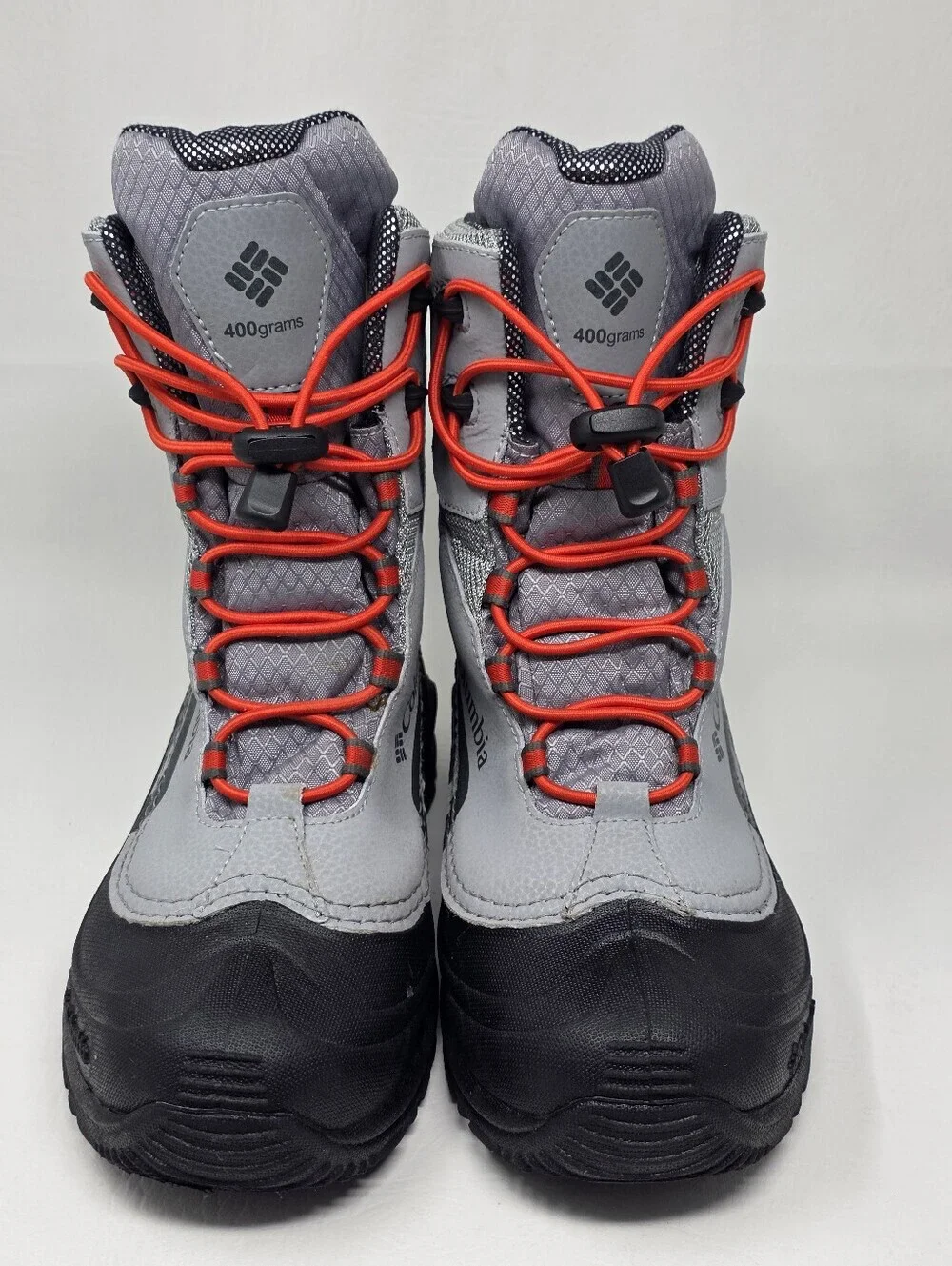 Columbia Youth Bugaboot Plus Iv Omni Heat Snow Boot Gray Boys Size 6 Pre-owned